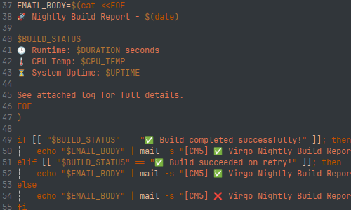nightly build script
